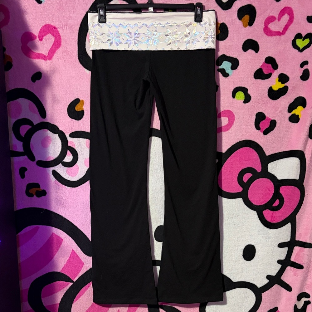 Victoria’s secret Fold over flare yoga pants
